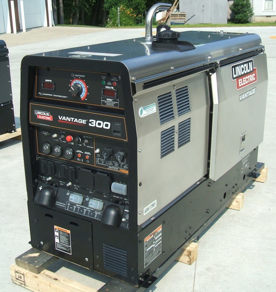 Used 2014 Lincoln Vantage 300 Engine Driven Welder w/ Kubota Diesel 30-400 Amps DC. Welding Current 12,500 Watts Auxillary Power. Excellent for Pipeline Welding and Fabrication!! 120/240 V Receptacles. Features Compact Case w/ Stainless Steel Enclosure. Excellent Condition!! Includes 100 Foot Remote! ONLY 265 HOURS!!! 2 Years Factory Warranty Left!!! $9,500.00 *****SOLD*****