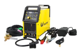 Weldpro Digital Tig Welder with AC/DC Standard Euro Torch 200 Amp High Frequency Tig/Stick Welder with Pulse